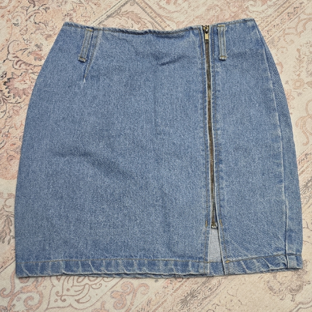 Paris Blues Blue Denim Pencil Skirt